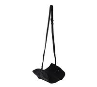 Reposapiés, pie colgante, reposapiés de avión portátil, hamaca, reposapiés de oficina, accesorios de viaje para avión/oficina/hamaca de piernas para el hogar(Negro)