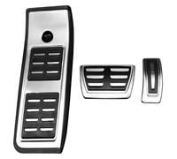 Reposapiés Placa Para A4L Para A4B9 Para A5 2016-2019 Pedales De Acelerador Freno Y Gasolina Modificados Acero Inoxidable Sin Perforaciones(For AT 3pcs)