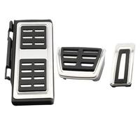 Reposapiés Placa Para Q2 2016-2024 Acero Inoxidable Accesorios Para Pedales De Coche Con Volante A La Izquierda Cubierta Reposapiés Para Freno Y Acelerador(AT with rest)