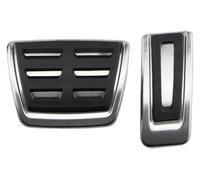 Reposapiés Placa Para T-Roc 2017-2024 Volante A La Izquierda Cubierta Protectora De Acero Inoxidable Para Pedales Acelerador Y Freno(AT without Rest)