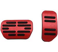 Reposapiés Placa Para Toyota RAV4 XA40 2013-2018 Pedal de coche Acelerador Freno Sin resbalones Cubiertas Pads Ribete Interior Automotriz(rojo)