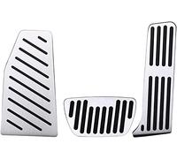 Reposapiés Placa Para Toyota RAV4 XA50 2019-2021 Pedal de coche Acelerador Freno Pedalo Patrón Placa Almohadillas Aluminio Interior Automotriz(3pcs white)