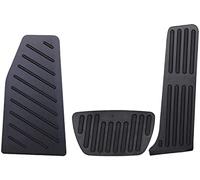 Reposapiés Placa Para Toyota RAV4 XA50 2019-2021 Pedal de coche Acelerador Freno Pedalo Patrón Placa Almohadillas Aluminio Interior Automotriz(3pcs Black)