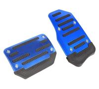 Reposapiés Placa Para Universales Juego De Cubiertas Antideslizantes Aluminio Para Pedales Coche Acelerador Y Freno Manuales Automáticos(Automatic Blue)