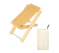 Reposapiés plegable de madera para músicos con 4 niveles de altura, superficies antideslizantes, adecuado para guitarristas, taburete de pie de guitarra