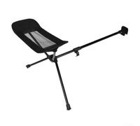 Reposapiés plegable para silla, 44-76 × 48 × 30 cm, reposapiés portátil para acampar al aire libre, retráctil y ligero, malla transpirable y diseño de triángulo estable, para senderismo, pesca