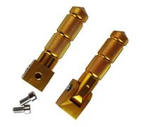 reposapiés plegables para antideslizante Estribera 1 par de reposapiés para motocicleta, scooter, aptos para ciclomotores y pedales de motocross.(Gold)