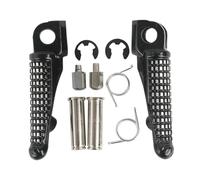 reposapiés plegables para antideslizante Estribera Reposapiés delantero para motocicleta compatible con Kawasaki ZX6R, ZX636, ZX10R, ZX9R, Z1000, Z800, ZR800, Z H2(Black)