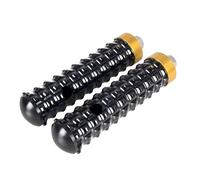 reposapiés plegables para antideslizante Estribera Reposapiés trasero antideslizante para motocicleta, reposapiés traseros para motocicleta, pedales traseros con rosca(Black-Gold)