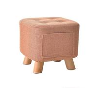 ,Reposapiés Que Ahorra Espacio con Patas De Madera Maciza Reposapiés Asiento Acolchado Banco De Zapatos para El Hogar Adecuado para Pasillo Sala De Estar Dormitorio-A-28x28x25cm (B 28x28x25cm(11x11x1