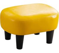 Reposapiés rectangular tapizado | Reposapiés para sala de estar interior, fundas de cuero duraderas y cómodas, taburete de sofá, otomana pequeña para dormitorio, sala de estar, entrada