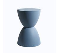Reposapiés redondo respetuoso con el medio ambiente, silla otomana, para sala de juegos, reposapiés, taburete de tocador de diseño moderno, no requiere montaje (azul) ideal para estudio, recepción