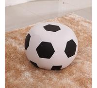 Reposapiés Redondos Taburete para Cambiar Zapatos Taburete de Descanso Taburetes de Cuero para el Dormitorio s para la Sala de Estar, fútbol-40x33cm