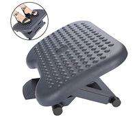 Reposapiés reposapiés de oficina, reposapiés de escritorio con función de masaje 3 alturas ajustable, reposapiés antideslizante ángulo inclinable ajustable perfecto para silla de juego silla