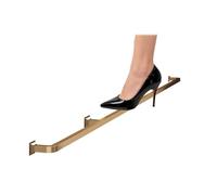 Reposapies Reposapiés De Tubo Cuadrado Para Bar, Pub O Bistró Comercial. Reposapiés De Pared Bajo Encimera Con Kits De Herrajes Para Isla De Cocina, Patio Y Sótano(Gold,L 250cm/8.2ft)