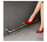 Reposapies Reposapiés De Tubo Redondo Para Bar/Isla De Cocina, Kit De Riel Para Pies Comercial Bajo Encimera, Barra De Patadas Para Pub Sótano Montaje En Pared(Silver,L 280cm/9.2ft)