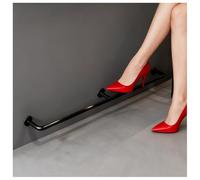 Reposapies Reposapiés De Tubo Redondo Para Bar/Isla De Cocina, Kit De Riel Para Pies Comercial Bajo Encimera, Barra De Patadas Para Pub Sótano Montaje En Pared(Black,L 420cm/13.8ft)