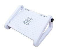 Reposapiés, reposapiés para debajo del escritorio en el trabajo | Reposapiés con rodillo de masaje y 6 ajustes de altura - Reposapiés ergonómico para hombre y mujer