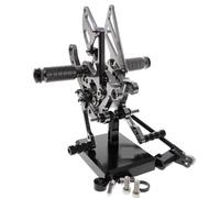 Reposapiés Reposapiés Traseros Para Motocicleta Estriberas Ajustables Pedales Para RSV4 RSV4RF 2009 2010 2011 2012 2013 2014 2015 2016