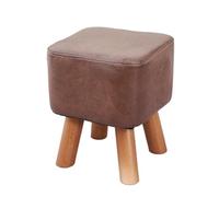 Reposapies Salon Escabel Reposapiés Moderno Cuadrado Tapizado Pequeño For Sala De Estar Taburete Bajo Dormitorio(Dark Brown)