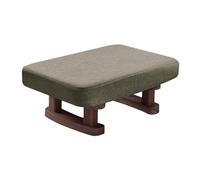 Reposapies Salon Escabel Reposapiés Rectangular, Taburete Acolchado, Decoración del Hogar Taburete Bajo Dormitorio(Bruin)
