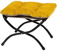 Reposapiés suave y cómodo, reposapiés tapizado plegable, reposapiés portátil para sala de estar, dormitorio y exteriores, 45 x 40 x 40 cm