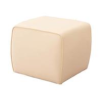 Reposapiés tapizado, cómodo taburete de sofá con material respetuoso con el medio ambiente, fácil de limpiar, banco de zapatos, capacidad de 150 kg, 50 x 50 x 45 cm