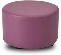 Reposapiés tapizado de cuero de madera maciza para maquillaje infantil, banco de zapatos resistente con almacenamiento para sala de estar, reposapiés de 31 x 20 cm, práctico y estable