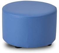 Reposapiés tapizado de madera maciza con asiento de cuero para maquillaje infantil, banco de zapatos resistente y estable con almacenamiento, muebles prácticos para sala de estar, 31 x 20 cm