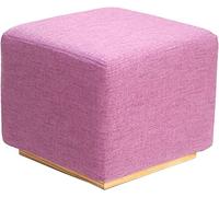 Reposapiés tapizado moderno, pequeño taburete cuadrado de espuma para tocador, dormitorio, sala de estar, reposapiés elegante y cómodo para decoración del hogar e interiores elegantes