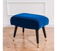 Reposapiés tapizado para silla de vestir, diseño rectangular suave, reposapiés cómodo y versátil