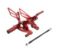 Reposapiés Trasero Ajustable De Aluminio Para Motocicleta Para CBR900RR 893cc Para SC28 1992-1999 Estriberas(Red)