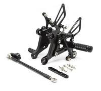 Reposapiés Trasero Ajustable Motocicleta Para Aprilia RS125 2T RS 125 1996-2010 Estriberas Traseras Palanca Cambios Estribera(Black)