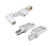 Reposapies Trasero Ajuste para BMW R1200GS R1250GS 2019-2022 2023 Reposapiés freno pie Palanca cambio marchas Pedales antideslizantes(B-SL)