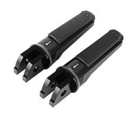 Reposapies Trasero Ajuste para Yamaha Niken FZ6 Fazer MT07 09 Tracer GT SCR950 XSR700 900 XJ6 clavijas pie desviación Pedal delantero Pedales anchos(Black)