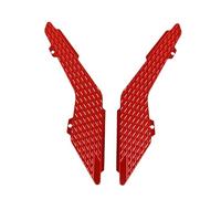 Reposapies Trasero Apto para Yamaha TMAX 560 2022-2025, clavijas de pie motocicleta, placa, almohadillas de Pedal antideslizantes Pedales antideslizantes(Red)