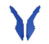 Reposapies Trasero Apto para Yamaha TMAX 560 2022-2025, clavijas de pie motocicleta, placa, almohadillas de Pedal antideslizantes Pedales antideslizantes(Blue)
