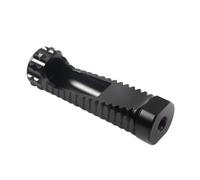 Reposapies Trasero Clavijas pie traseras ajustables, pieza freno cambio repuesto CNC, accesorios universales motocicletas Pedales antideslizantes(Black 2.0)