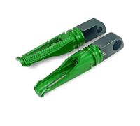 Reposapiés Trasero Motocicleta Clavija para Kawasaki para Ninja250 para Ninja300 para Ninja400 para Z250 para Z300 para Z400 Reposapiés Delanteros(Verde)