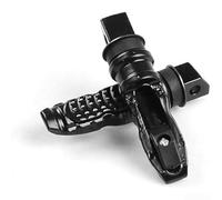 Reposapiés trasero para motocicleta, aleación de aluminio, modificación, antideslizante, resistente, dorado (negro)