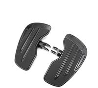 Reposapies Trasero Reposapiés anchos delanteros y traseros motocicleta para Kawasaki Vulcan S 650 EN650 VN650 2015-2023 Pedales antideslizantes(Black For Driver)