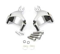 Reposapies Trasero Soporte estriberas traseras plegables motocicleta para Harley Sportster Iron 883 1200 XL 48 72 Pedales antideslizantes(Chrome Mount)