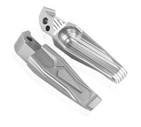 Reposapiés Traseros Para Yamaha Tmax 530 T-max Dx Sx 2012-2019 | Reposapiés Para Tech Max Tmax 500 XP500 Tmax 560 2019-2023 LIANGYIMEI(Plata)