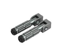 Reposapiés Traseros Reposapiés Plegables De Aluminio Para Motocicleta 1 Par Estriberas Para Modificada Anchos(Silver)