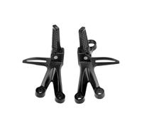 Reposapiés Traseros Reposapiés Trasero Cnc Aleación Aluminio Universal Clavijas Pie Traseras Para Pasajero Scooter 2 Uds Anchos(Black)
