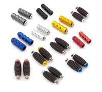 Reposapiés Universal para motocicleta, Pedal de 6mm, carreras, deporte, bicicleta de calle, venta al por mayor, 2 pares G