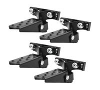 Reposapiés Universales 1/2 Par MTB Bicicleta BMX Pedal Plegable Retro Motocicleta Abrazadera Pie Clavijas Reposapiés Piezas Modificada Aluminio CNC(2 Pair)