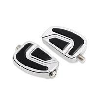 Reposapiés Universales Para Davidson Para Sportster Para Softail Fat Boy Para Touring Electra Glide Para Dyna Road King Engranaje Pedal Cambio Aluminio CNC(04 Chrome pedal kit)