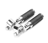 Reposapiés Universales para Moto Pedales Antideslizantes de Aleación de Aluminio Abrazadera Plegable 2.54 cm 2 Piezas para Motocicleta ATV UTV