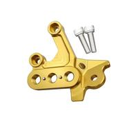 Reposapiés Universales Para Surron SurRon Sur Ron Light Bee X & S Motocicleta Eléctrica CNC Clavijas De Pie Soporte Fijación Montaje Pedal Aluminio CNC(Gold Left Bracket)